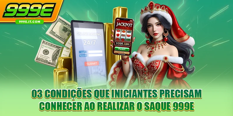 03 condições que iniciantes precisam conhecer ao realizar o saque 999E